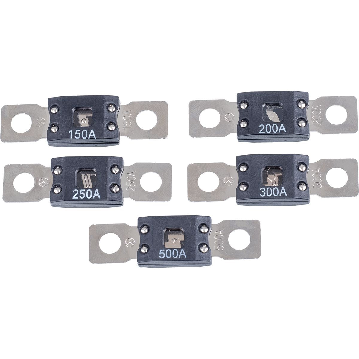 OEX Mega Fuse, Assorted, Bolt On - Pack Of 5 ACX6517