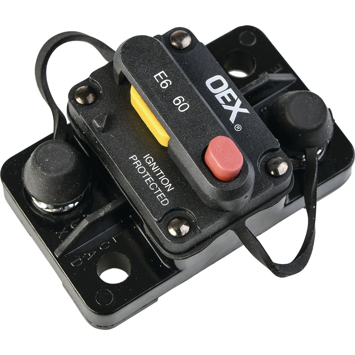 OEX 60A Mini Manual Reset Circuit Breaker, Type 3, Switchable - Single Pack ACX2086BL