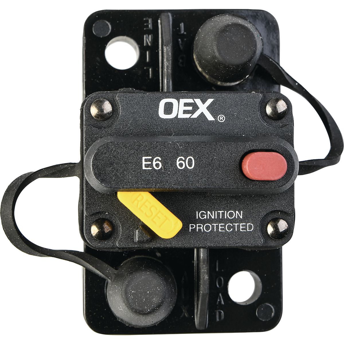 OEX 60A Mini Manual Reset Circuit Breaker, Type 3, Switchable - Single Pack ACX2086BL