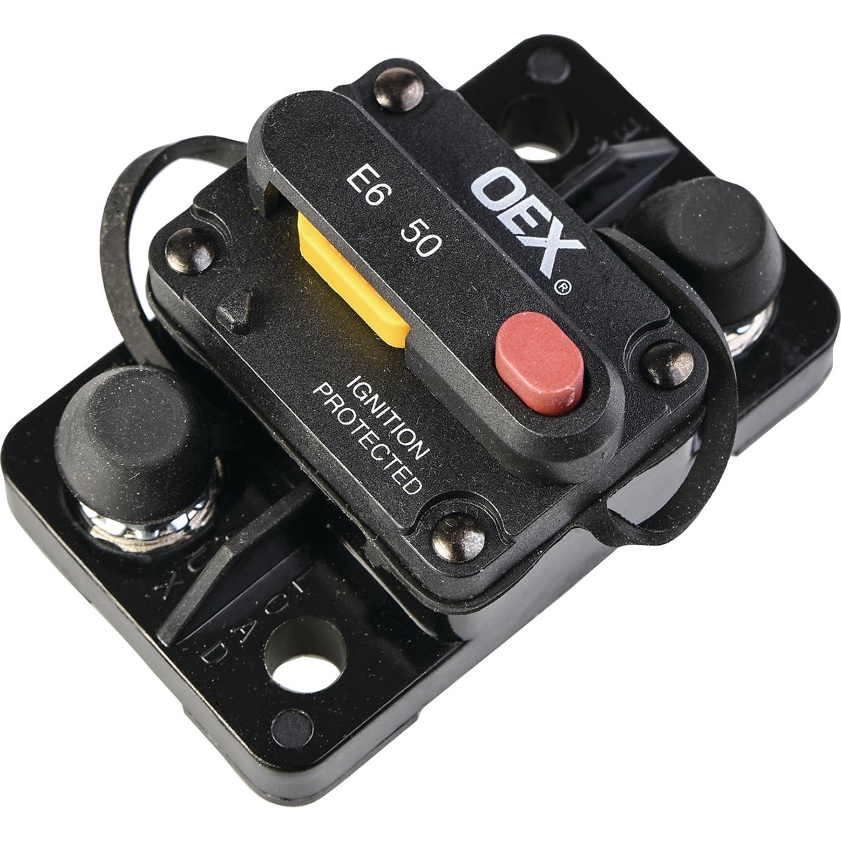 OEX 50A Mini Manual Reset Circuit Breaker, Type 3, Switchable - Single Pack ACX2085BL