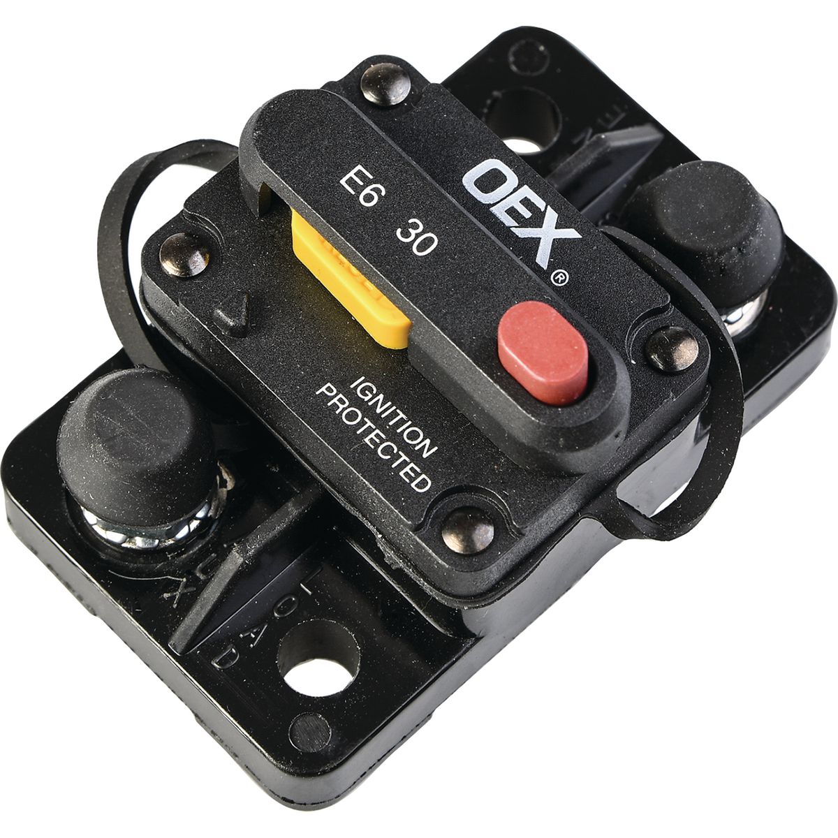 OEX 30A Mini Manual Reset Circuit Breaker, Type 3, Switchable - Single Pack ACX2083BL