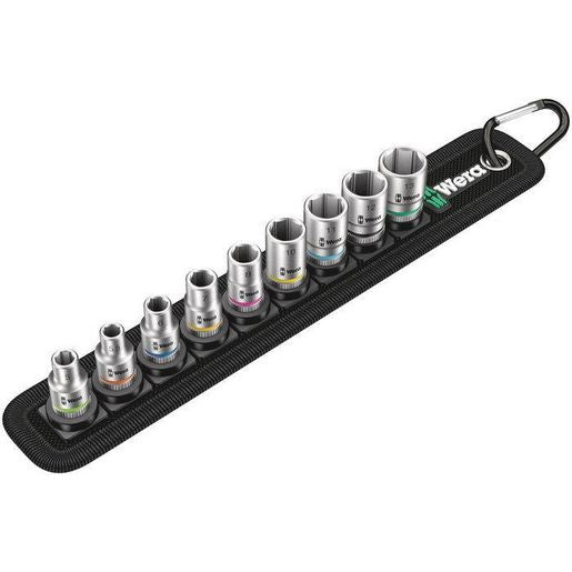 Wera 9 Piece Metric 1/4 Inch Deep Socket Set WER004525