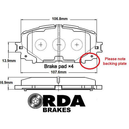 RDA Phantom Ceramic Pads RDC2472