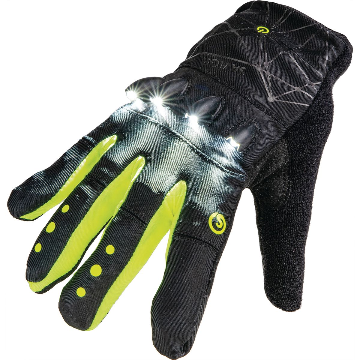 OEX LED Light Gloves, 100 Lumens, Silicone Grip, Rechargeable LLX3002