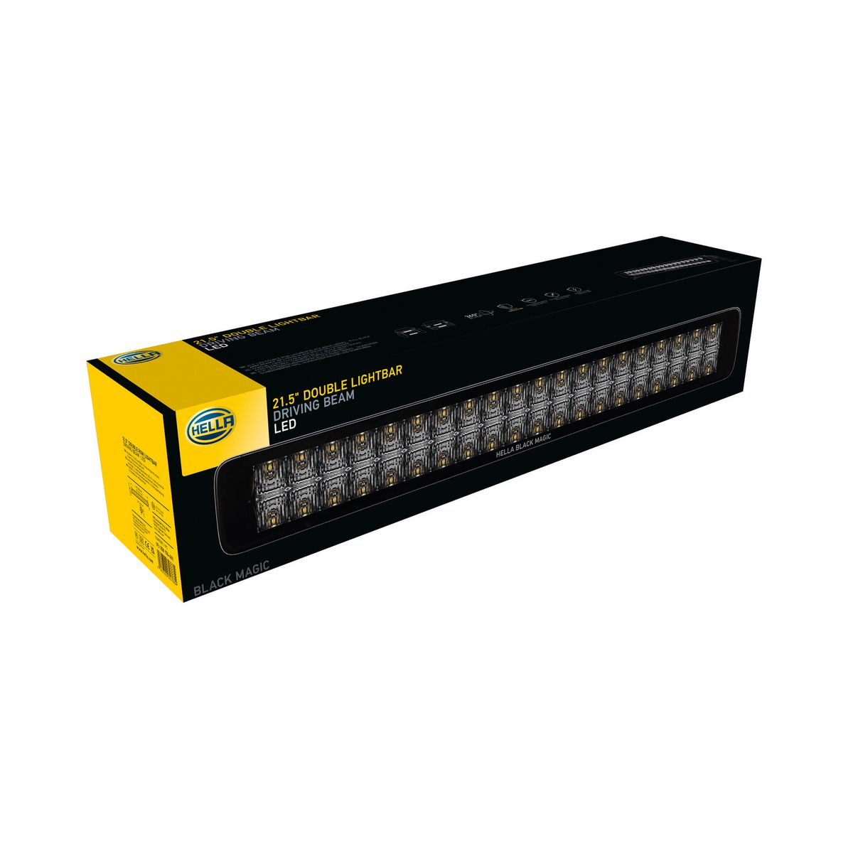 Hella Black Magic 40 LED 21.5 Inch Dual Row Light Bar 1FJ358176401