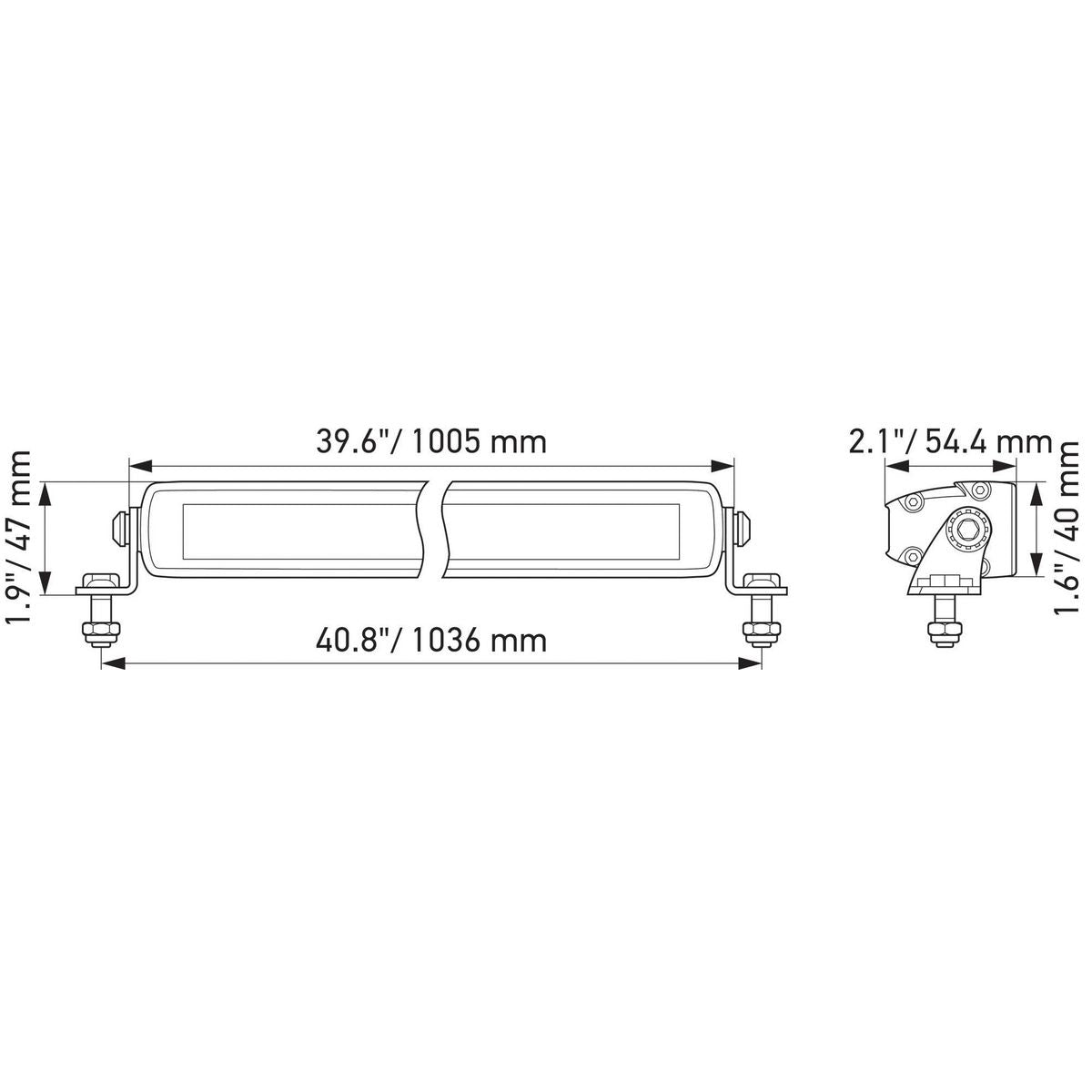 Hella Black Magic 42 LED 40 Inch Light Bar 1FJ358176321