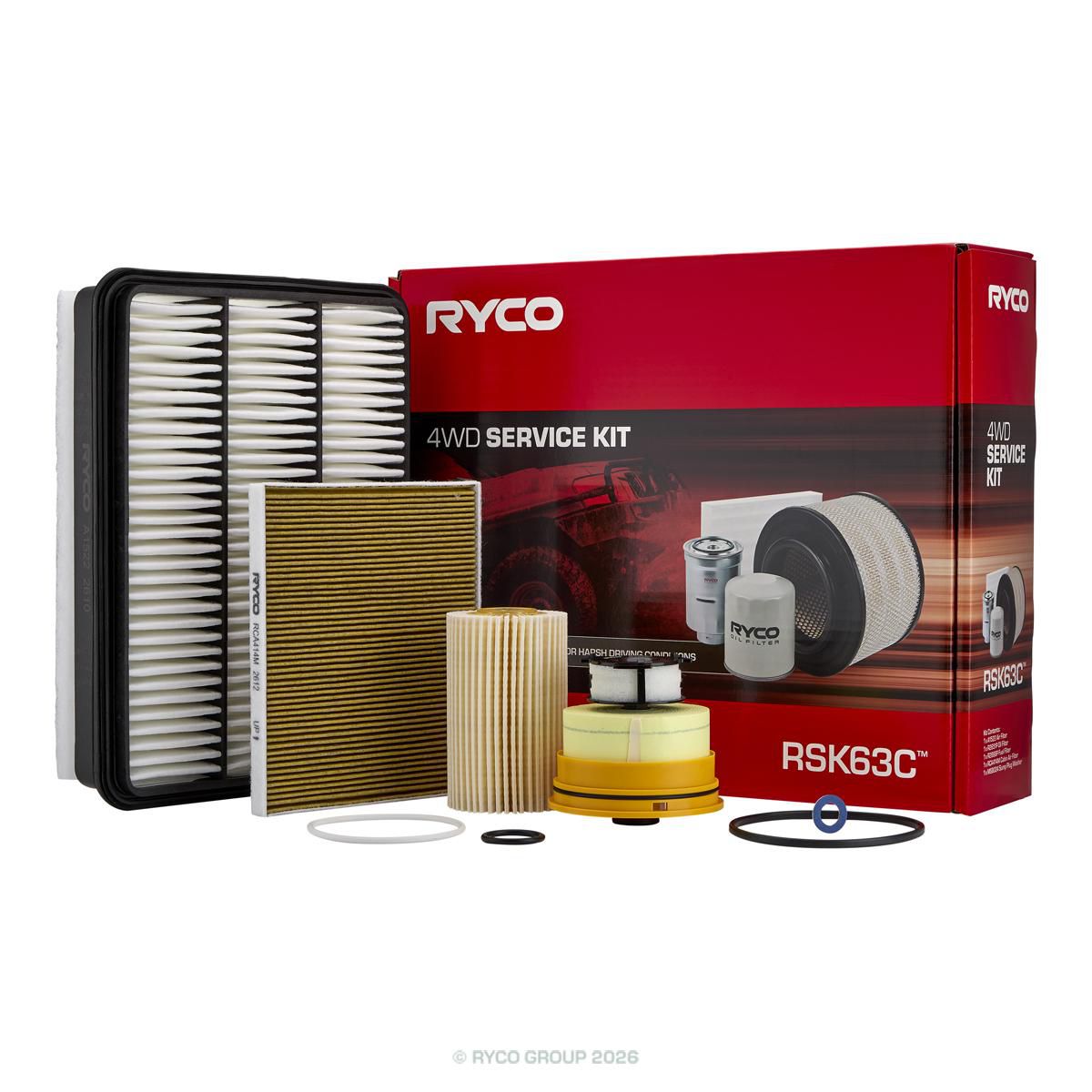 Ryco 4x4 Filter Service Kit RSK63C