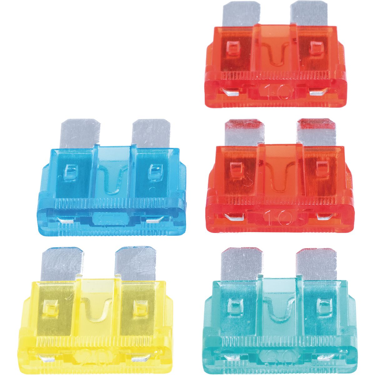 OEX Standard Blade Fuse Assortment - Pack Of 5 ACX1610BL
