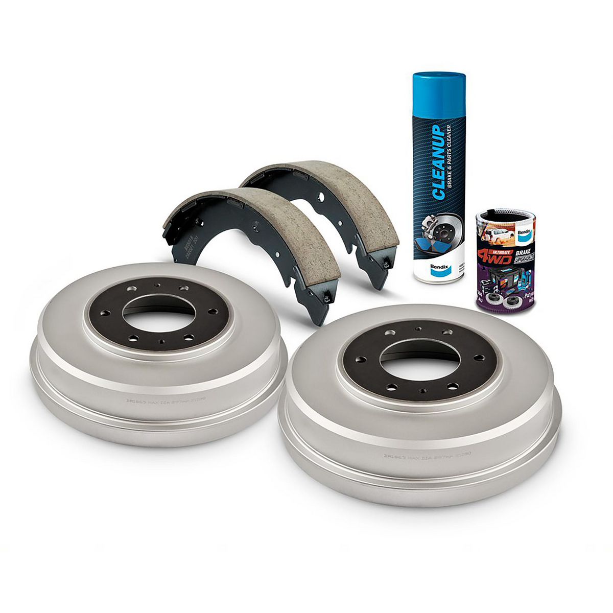 Bendix Ultimate Drum Brake Upgrade Kit Rear U4WD-DBUK711