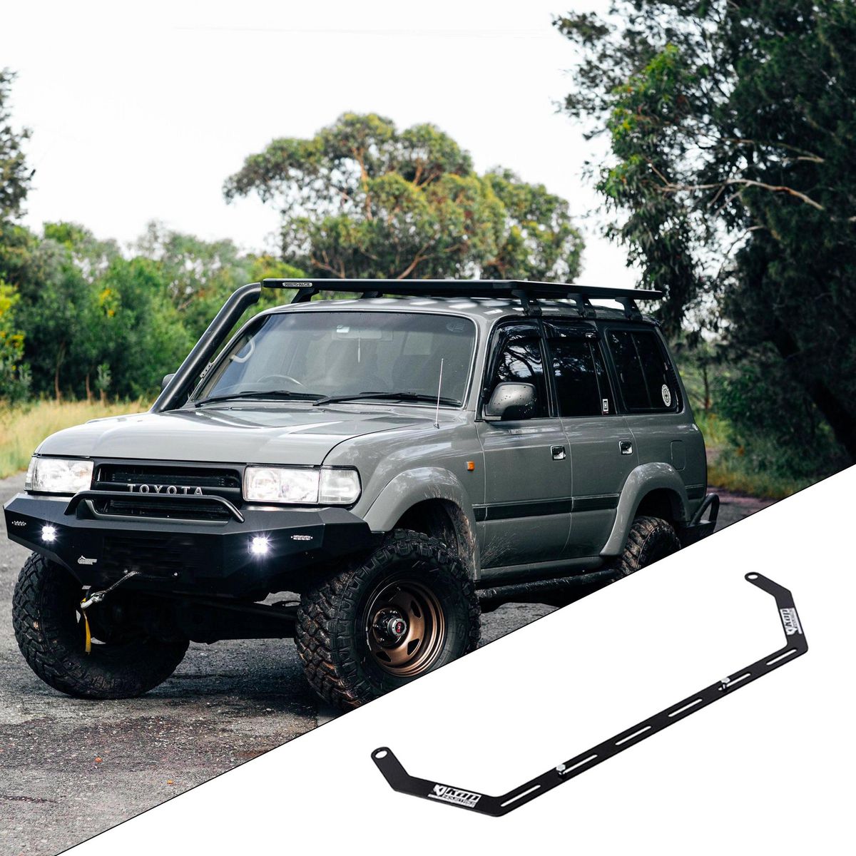 Kap Industries RH Fire Extinguisher Bracket to suit Landcruiser 80# - KI-LC-80-RHS
