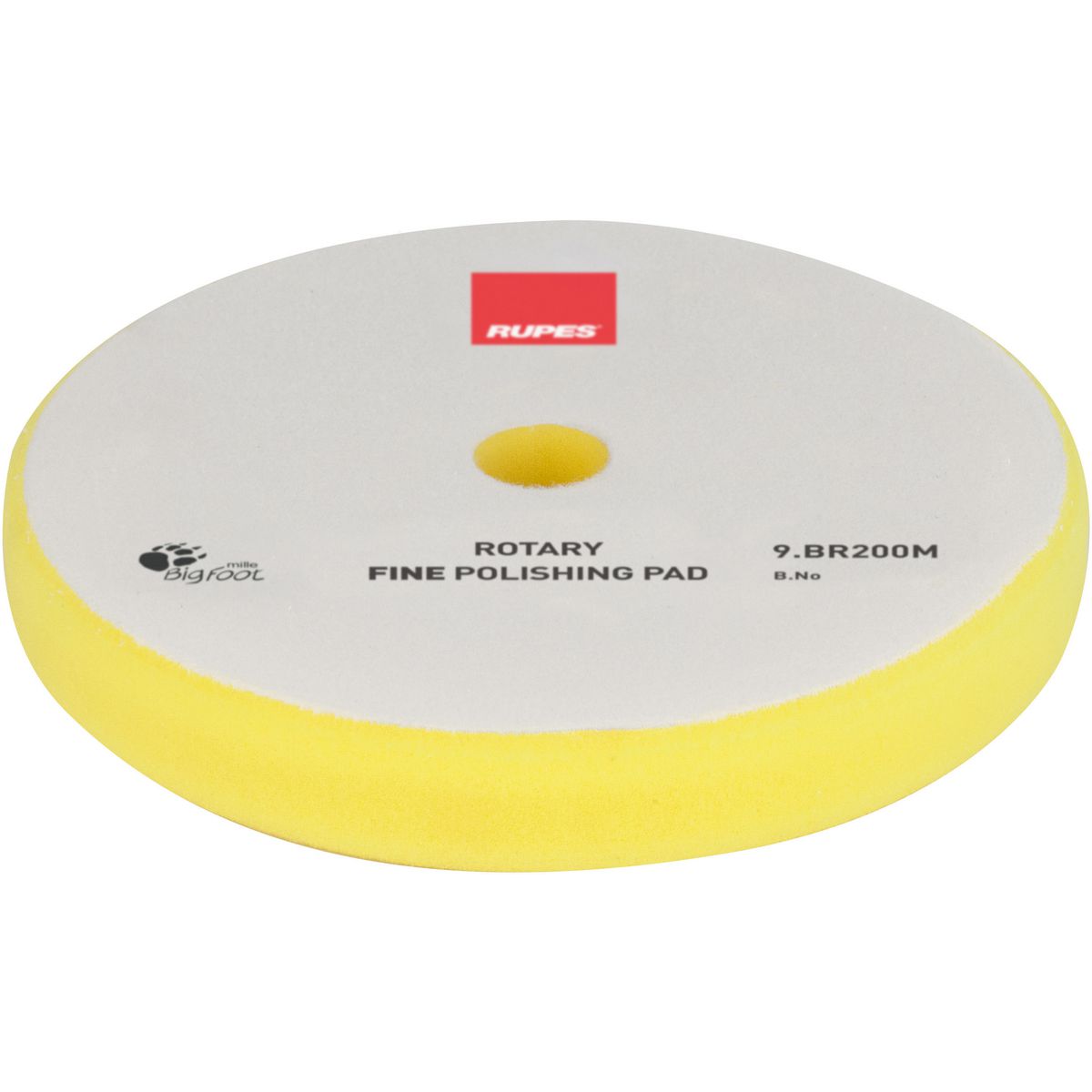 Rupes Bigfoot Rotary Foam Polishing Pad Yellow Fine 180mm
