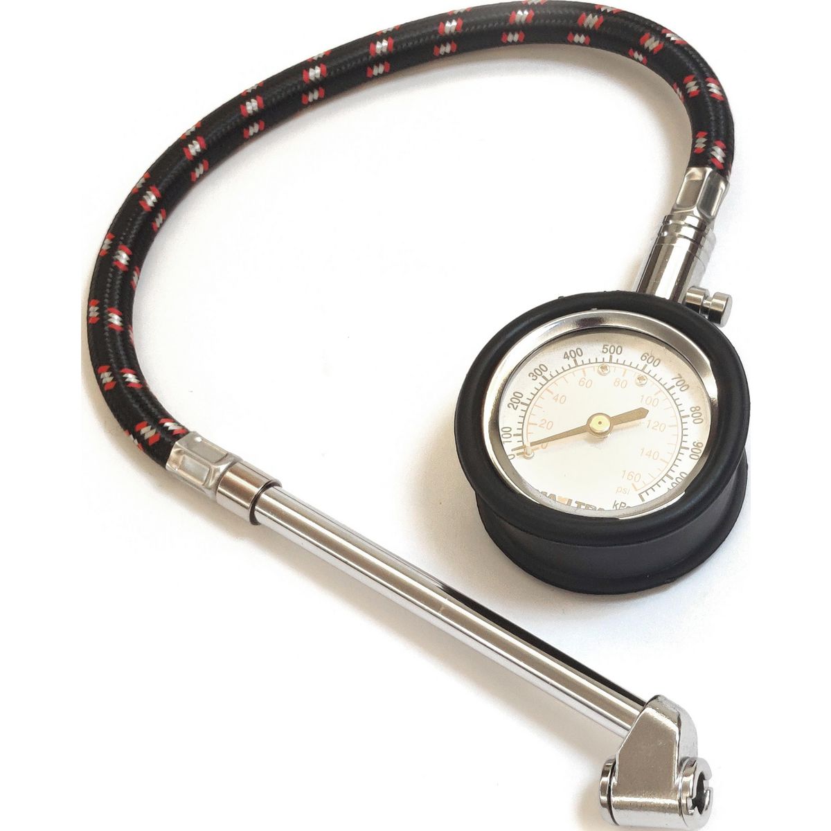Maxi Trac Dual Valve Head Tyre Pressure Gauge 0-160PSI MTTG4