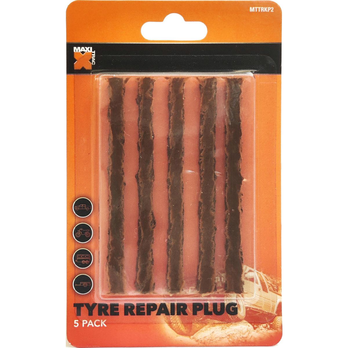 Maxi Trac Tyre Repair Plugs 5 Pack MTTRKP2