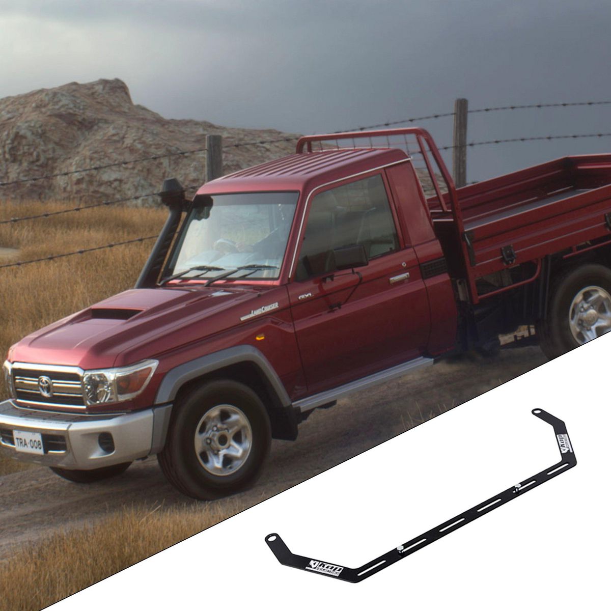 Kap Industries RH Fire Extinguisher Bracket to suit Landcruiser 79 Single Cab 17+ - KI-LC-79-SC17+-RHS