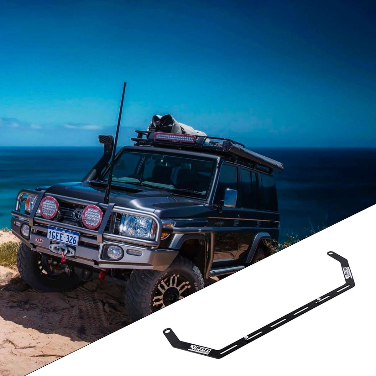 Kap Industries Fire Extinguisher Bracket to suit Landcruiser 70# Pre DPF - KI-LC-79-PREDPF