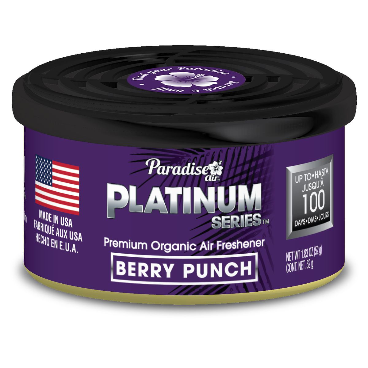 Paradise Air Platinum Series Organic Berry Punch Air Freshener PL-12008PK144-Q