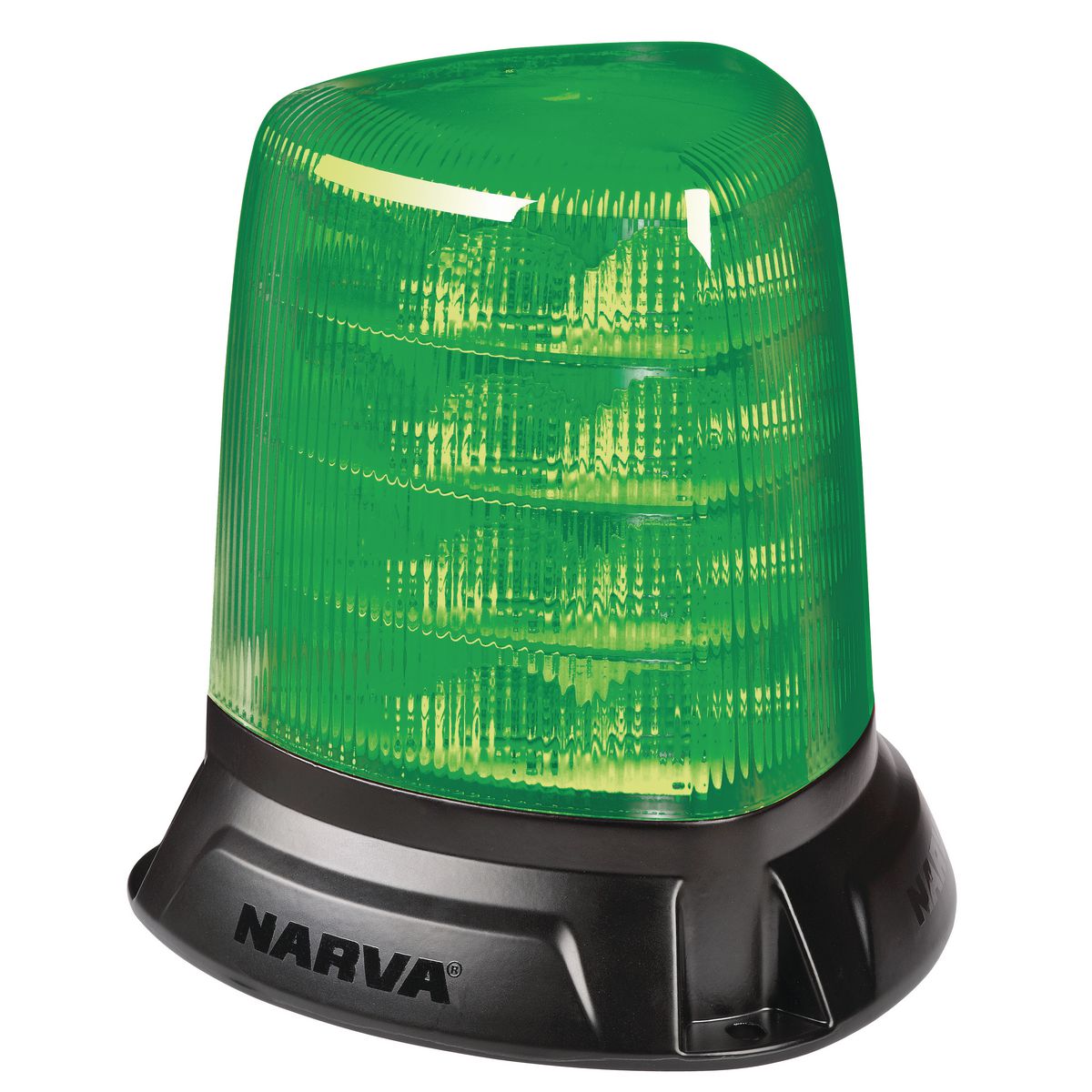 Narva Aerotech Heavy Duty 10-33V LED Strobe Green Lens Flange Mount 85620G