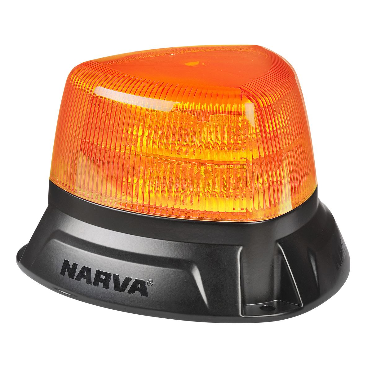 Narva Aerotech Heavy Duty 10-33V LED Low Profile Strobe Amber Lens Flange Mount 85618A