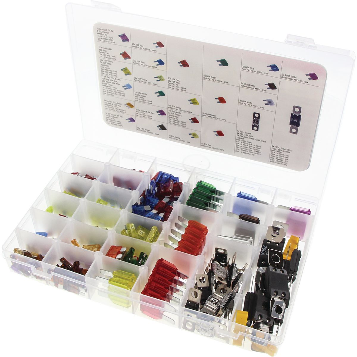 OEX Ultimate Fuse Assortment Kit - 388 Pieces ACX1739