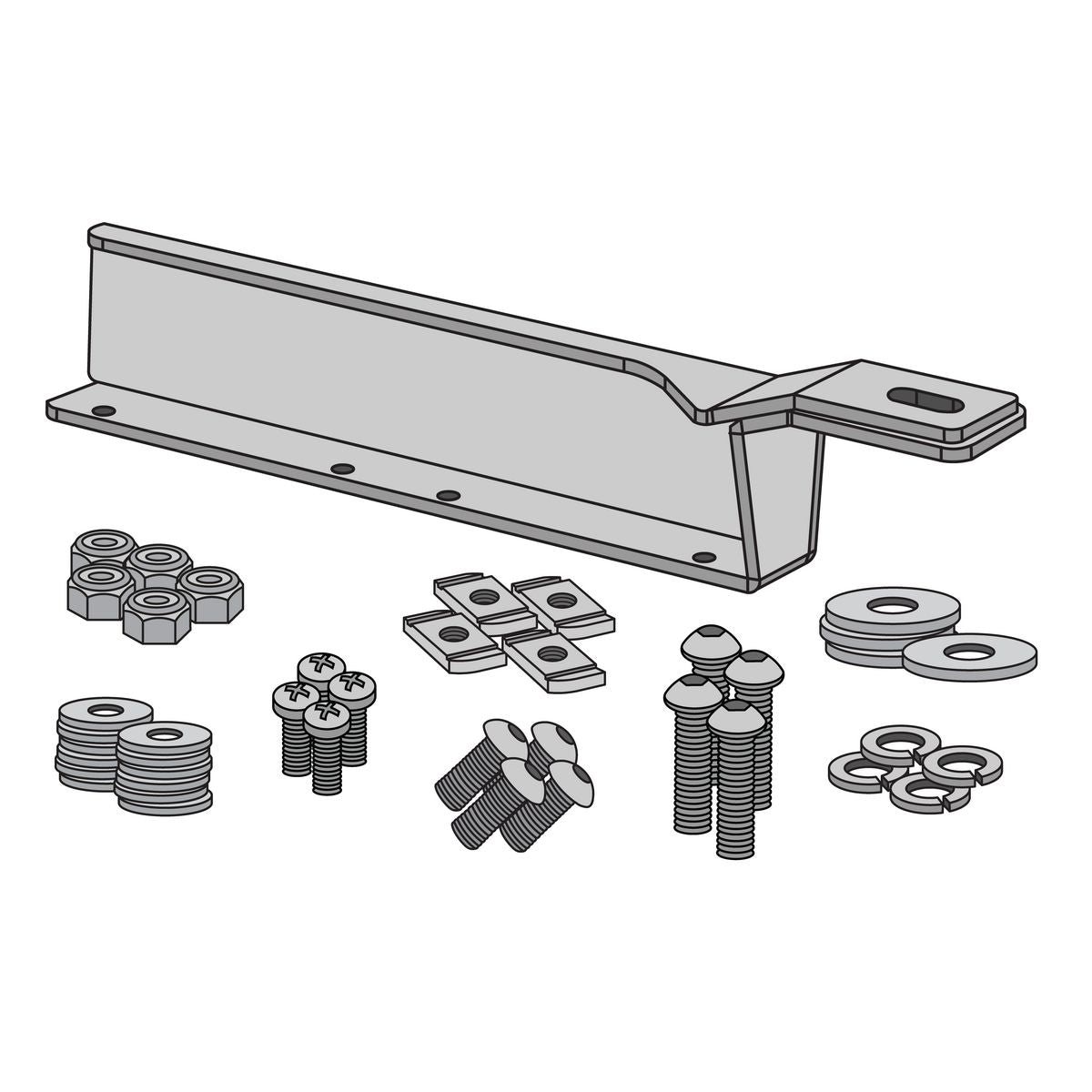 REDARC Solar Panel Mounting Bracket (Rhino Rack Vortex & Heavy Duty) SPMB0001