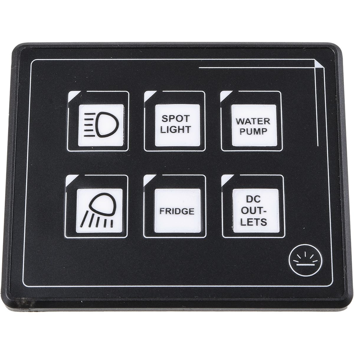Drivetech 4X4 6-Way Touch Switch Panel With Bluetooth Control DT-SWP06