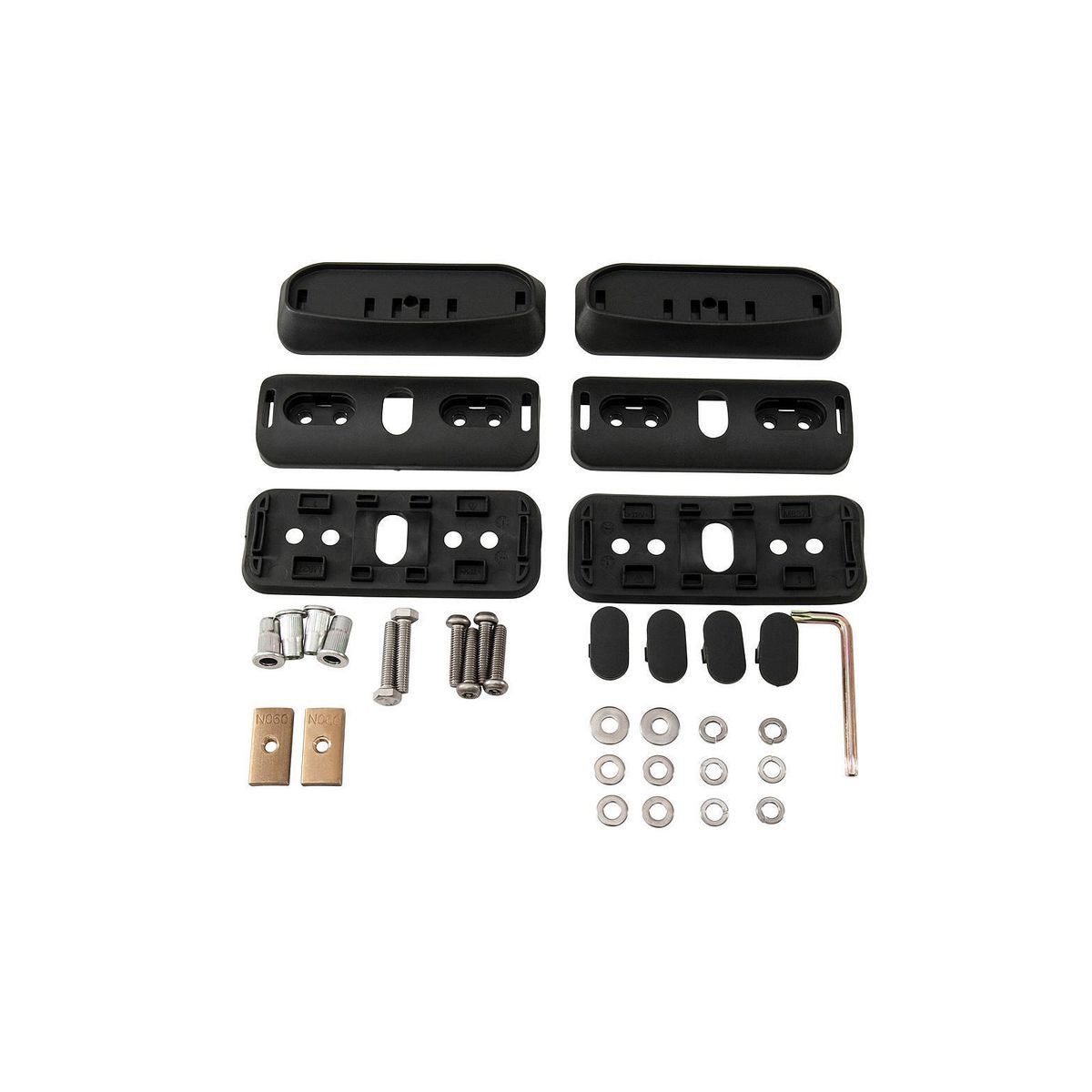 Rhino Rack Roof Rack Base Kit - Generic M6 Eurosert 2 Pack RCP63-BK
