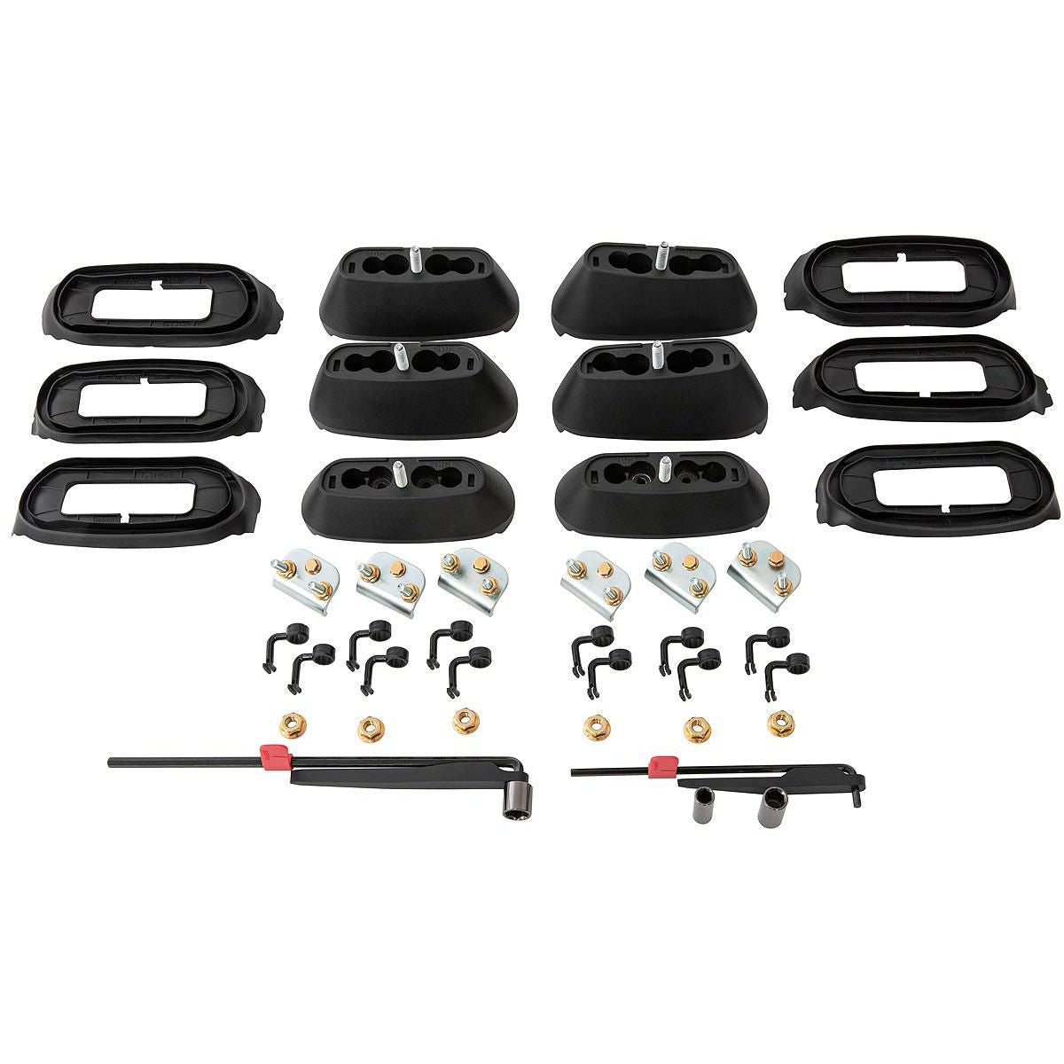 Rhino Rack Roof Rack Base Kit fits Hiace Gen6 Lwb 6 Pack RCP65-BK