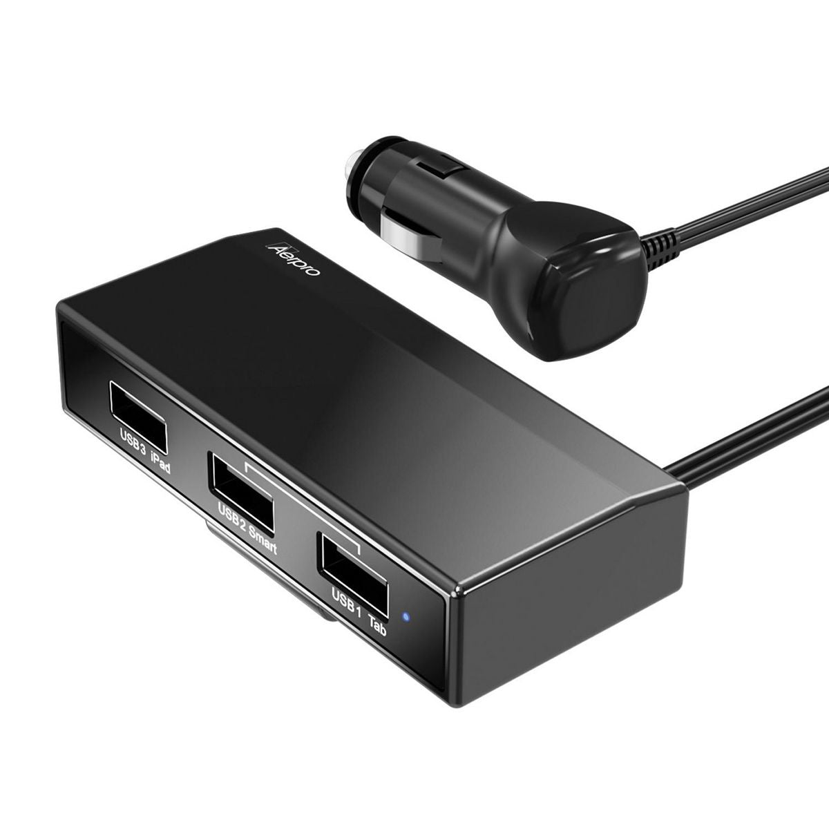 Aerpro Triple Port USB Car Charger 4.5A w/ 1m Cable APCC320