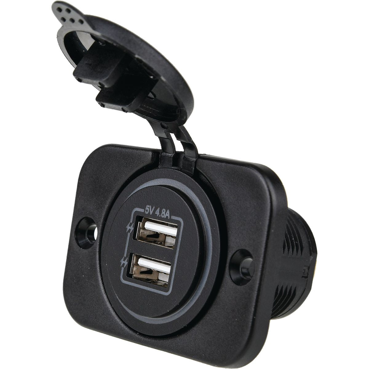 Drivetech 4X4 12/24V Dual Usb Socket 2.4A Per Usb DT-17102