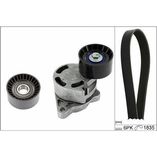 INA V-Ribbed Belt Set 529 0436 10