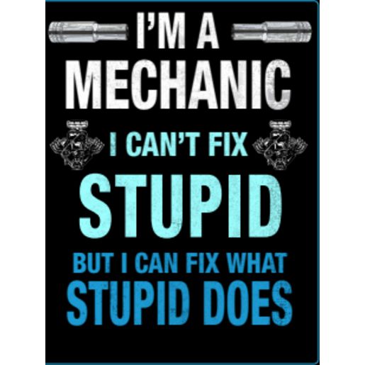 Gv Style Metal Sign - I'M A Mechanic RTSGS100-35