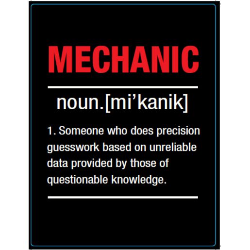 Gear Up Metal Sign - Mechanic Definition RTSGS100-40