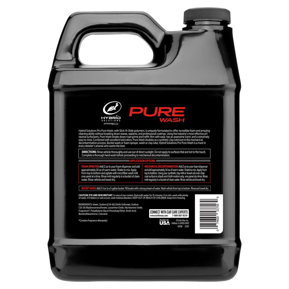Turtle Wax Slick N Pure Wash 1.89L 103029