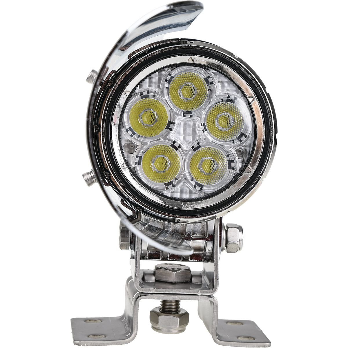 OEX Mirror Mount Work Light With Glare Shield - Chrome LLX4005