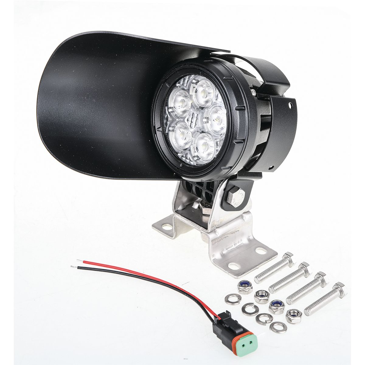 OEX Mirror Mount Work Light With Glare Shield - Black LLX4000