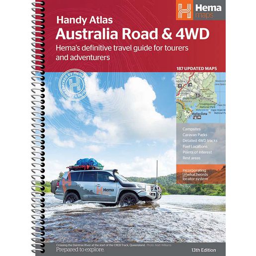 HEMA Maps Australian Road & 4WD Atlas 13th Edition 9781922668042