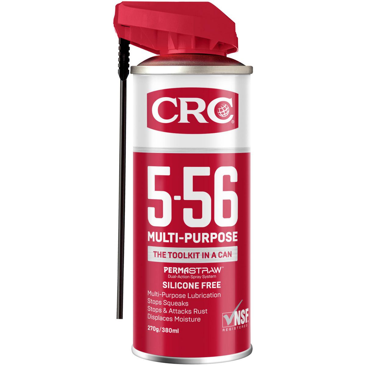 CRC 5-56 Multi-Purpose Permastraw Lubricant Aerosol Spray 270g 1753106