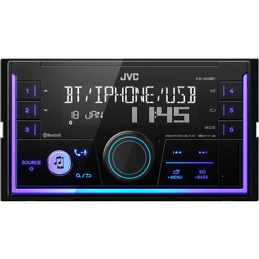 JVC Head Unit W/Bluetooth/USB KW-X850BT