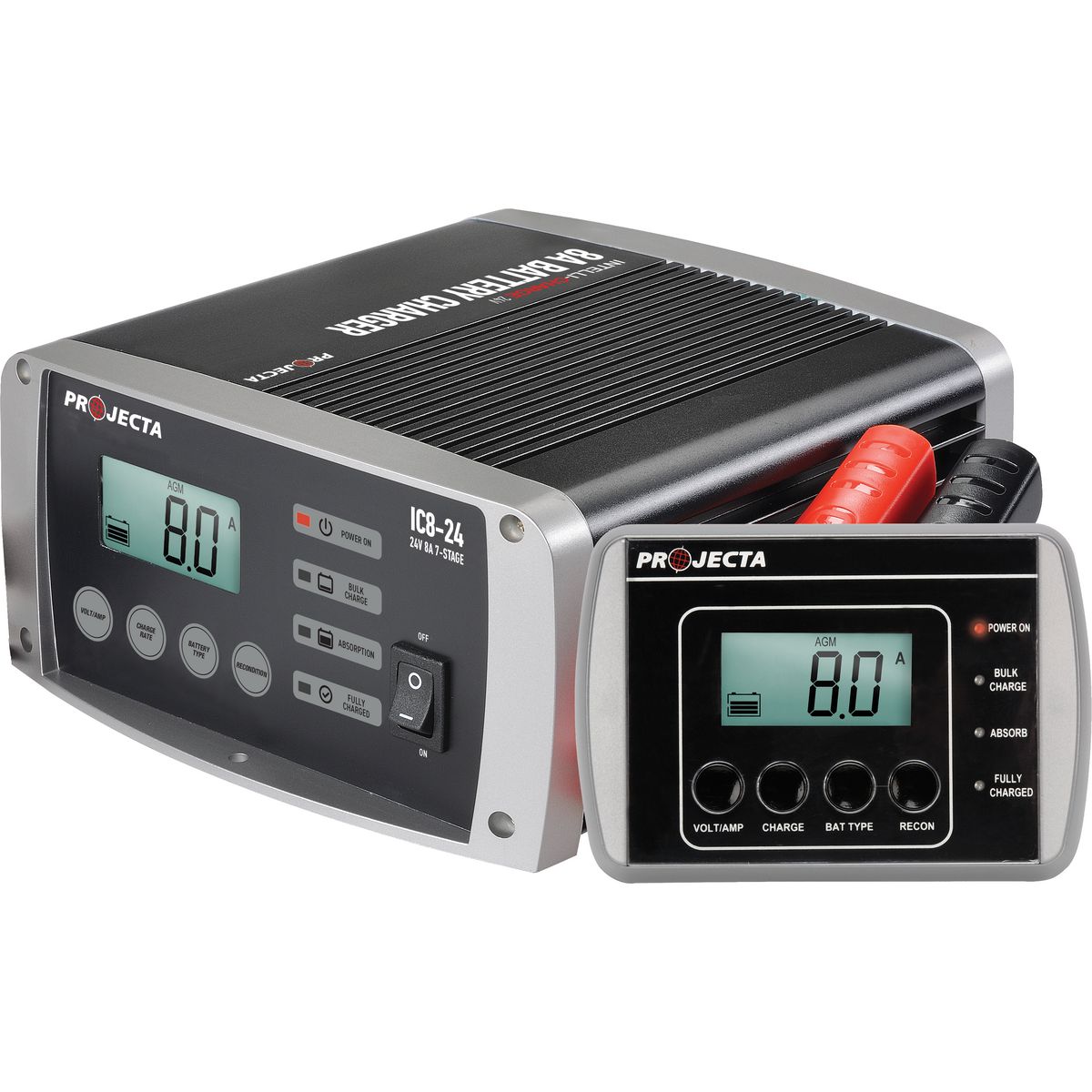 Projecta 24V 8A Intelli-Charge Lithium Battery Charger IC8-24