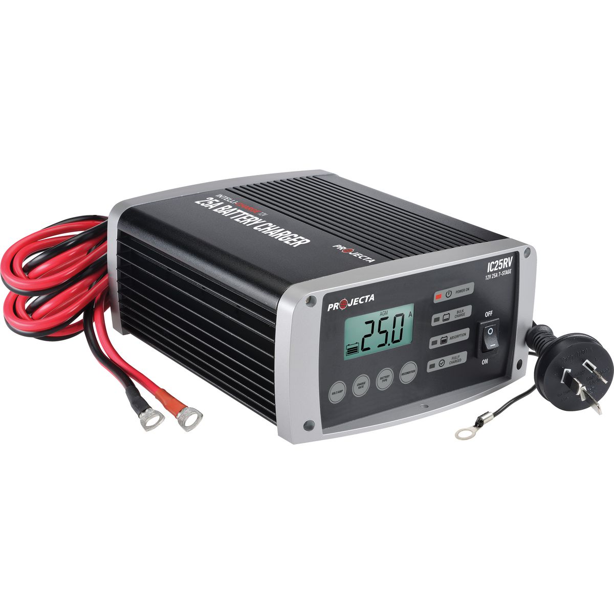 Projecta Intelli-Charge 7 Stage 25A 12V Multichem Lithium Rv Battery Charger IC25RV