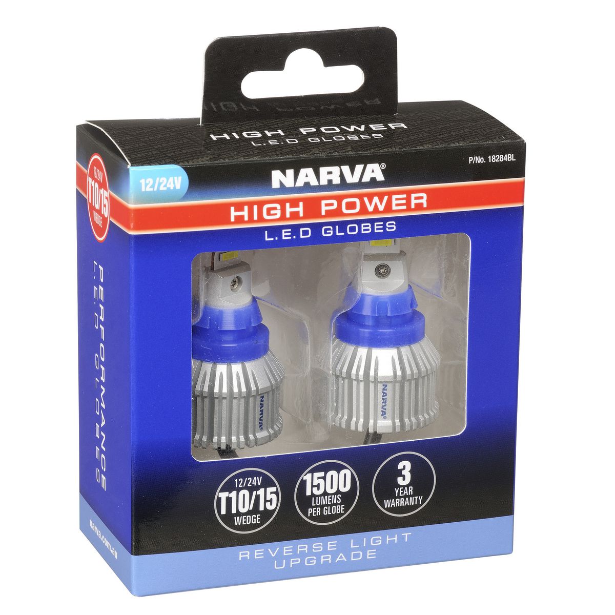 Narva LED Globe T15 12/24V HP Rev 18284BL
