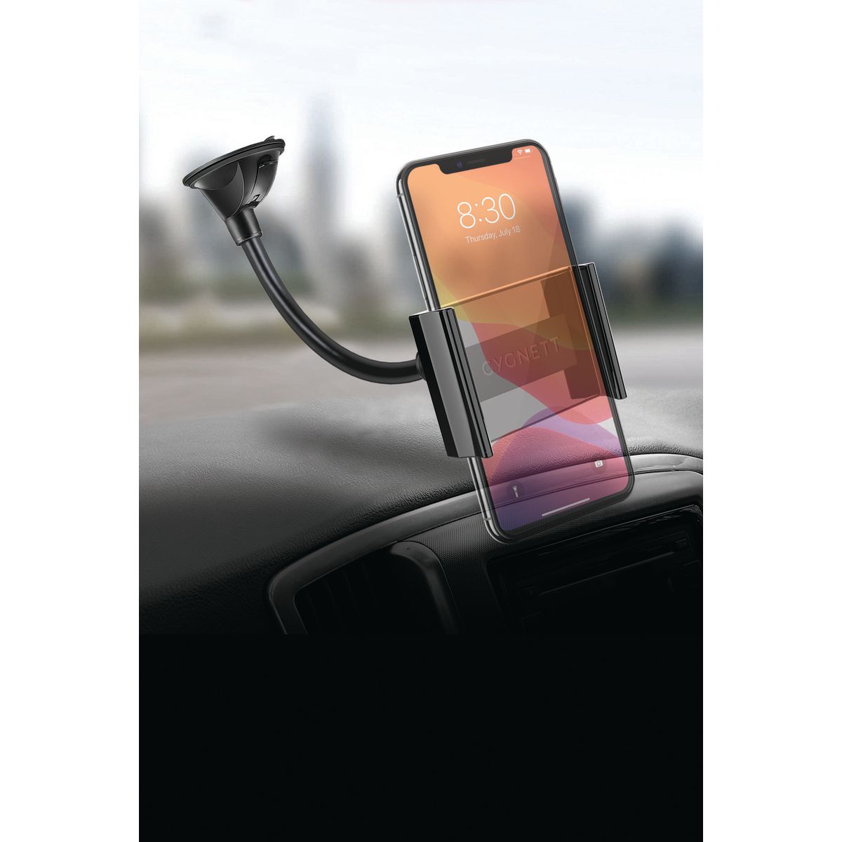 Cygnett Universal Long Arm Flexible Window Mount Car Phone Holder CY3540ACCAR