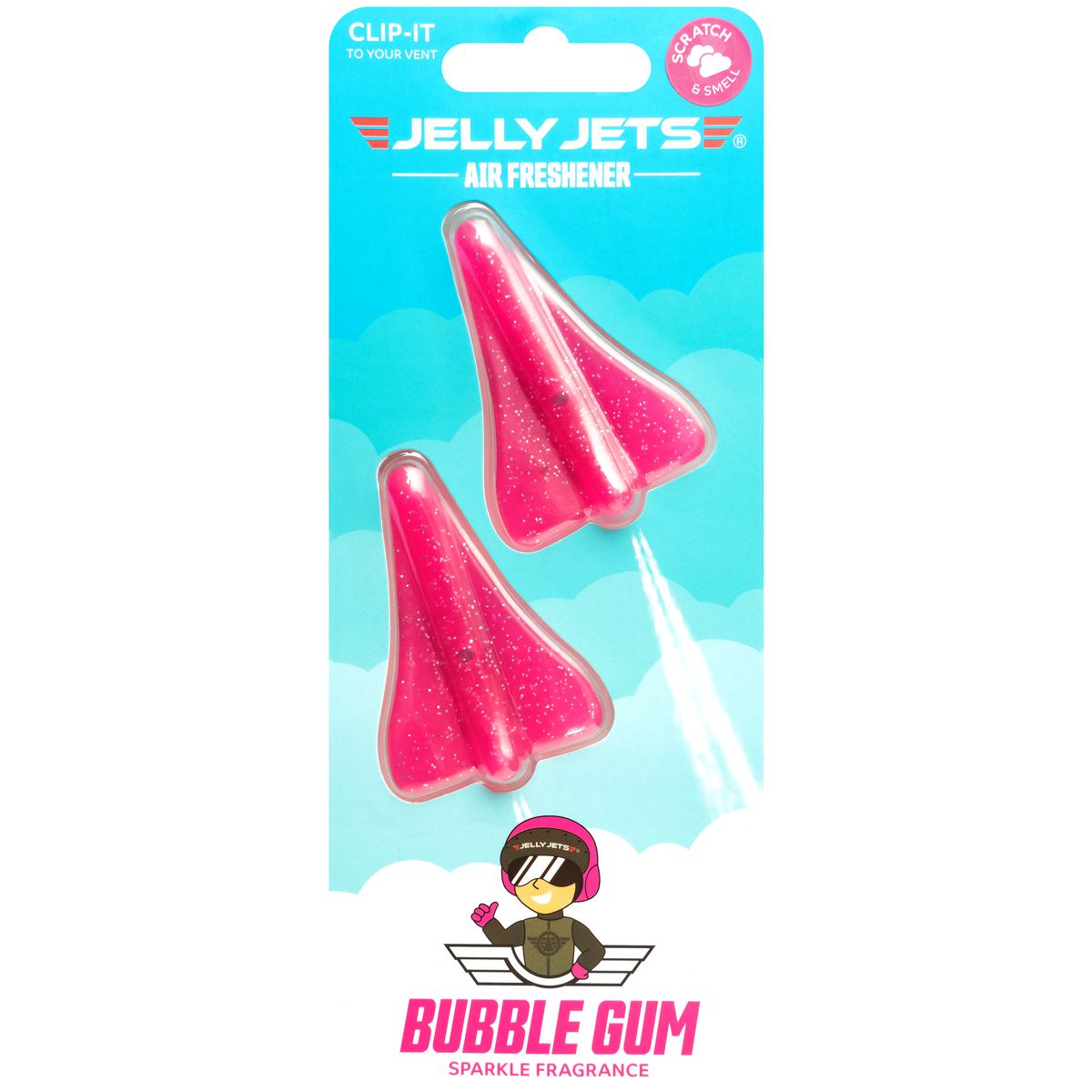 Jelly Jets Clip-It Sparkle Bubble Gum Air Freshener 52 JJC001S