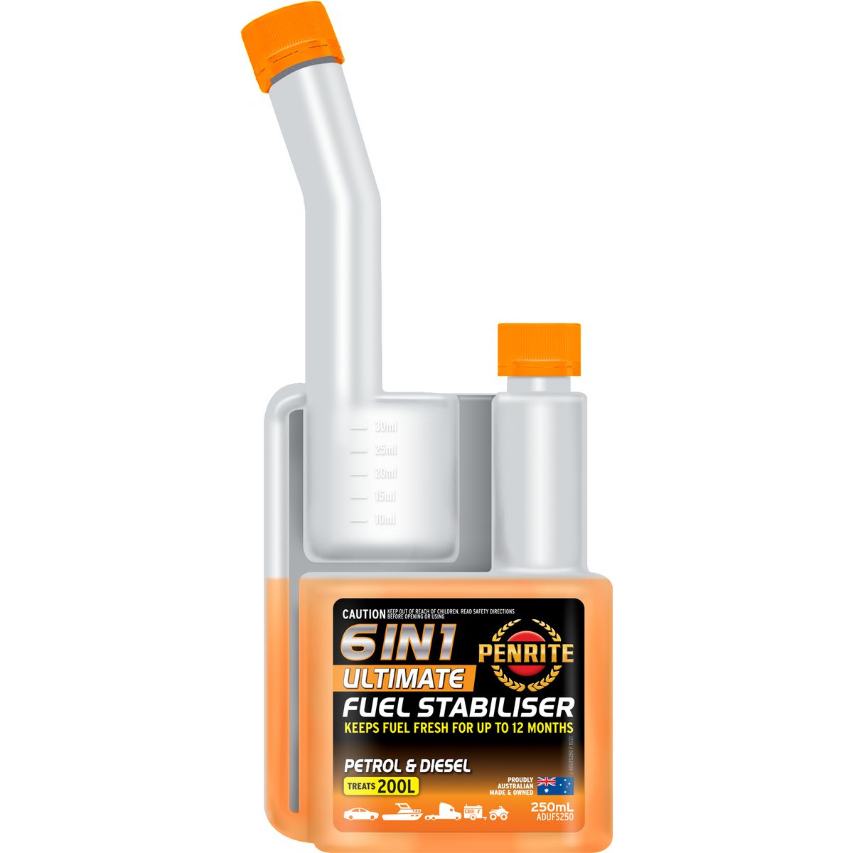 Penrite 6 in 1 Ultimate Fuel Stabiliser 250ml ADUFS250