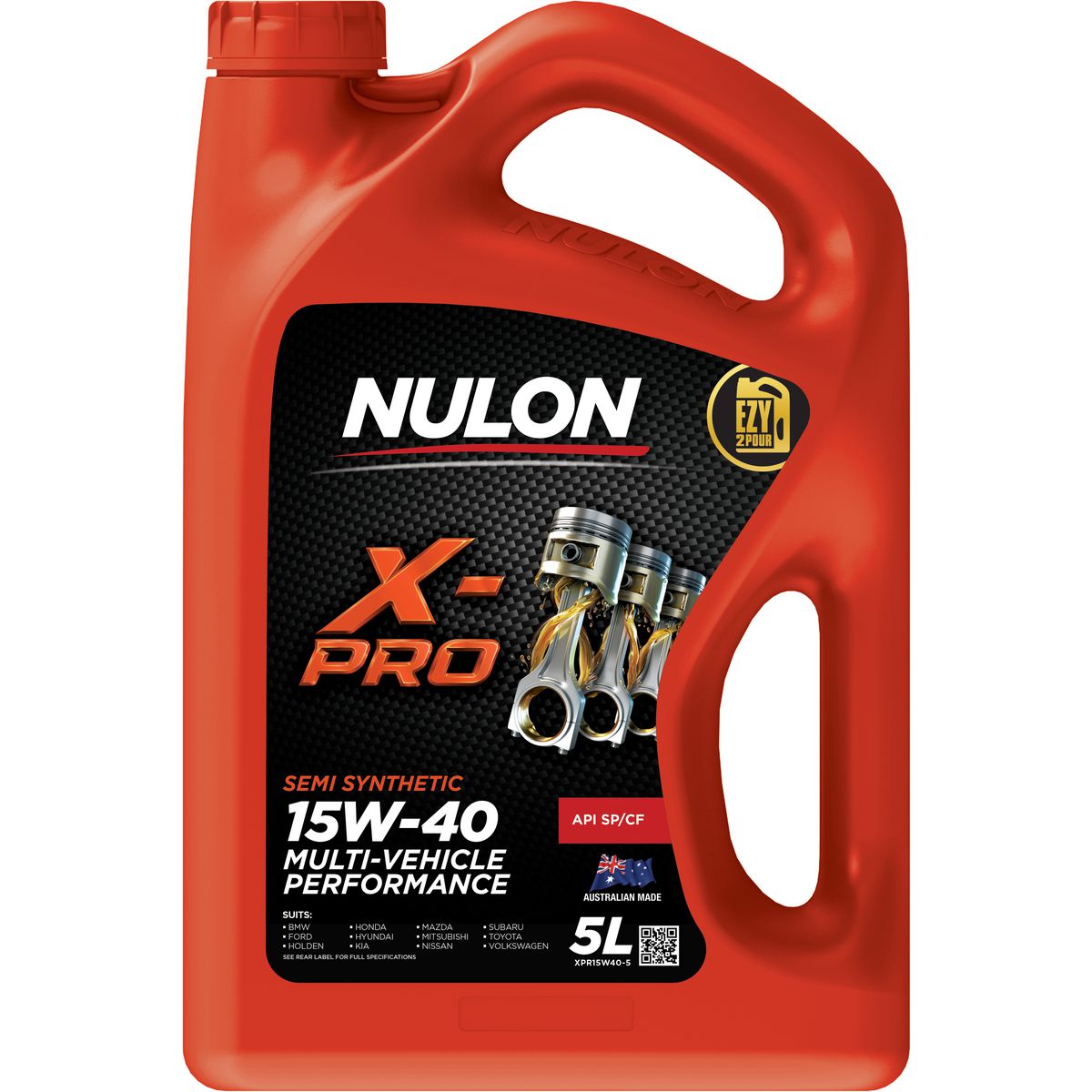 Nulon X-PRO 15W-40 Multi-Vehicle Performance Engine Oil 5L Semi Synthetic XPR15W40-5