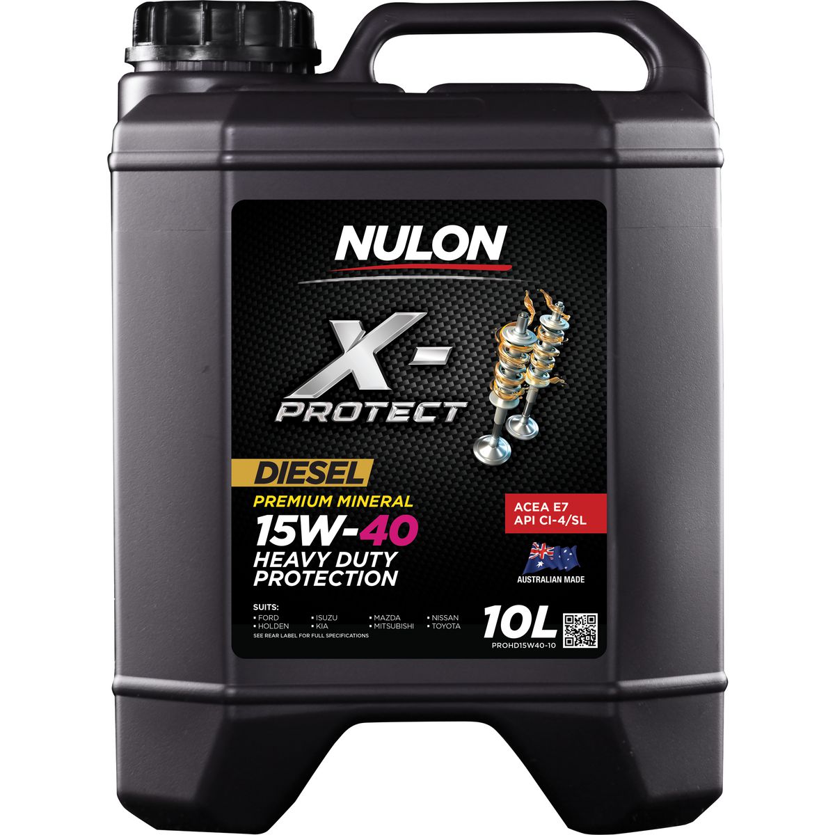 Nulon X-PROTECT 15W-40 Heavy Duty Protection Engine Oil 10L Mineral PROHD15W40-10