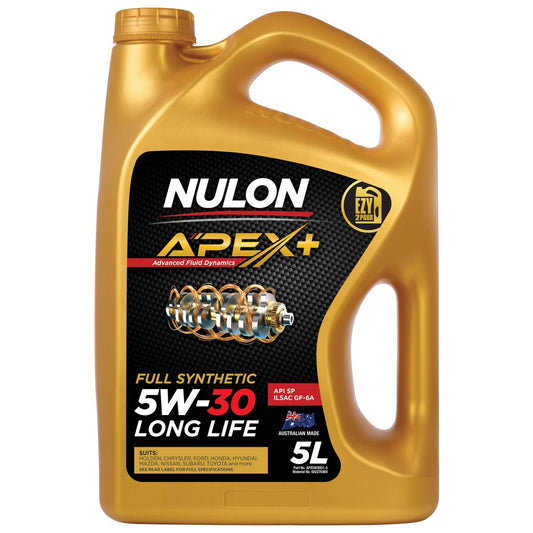 Nulon APEX+ 5W-30 Long Life Engine Oil 5L Full Synthetic APX5W30D1-5