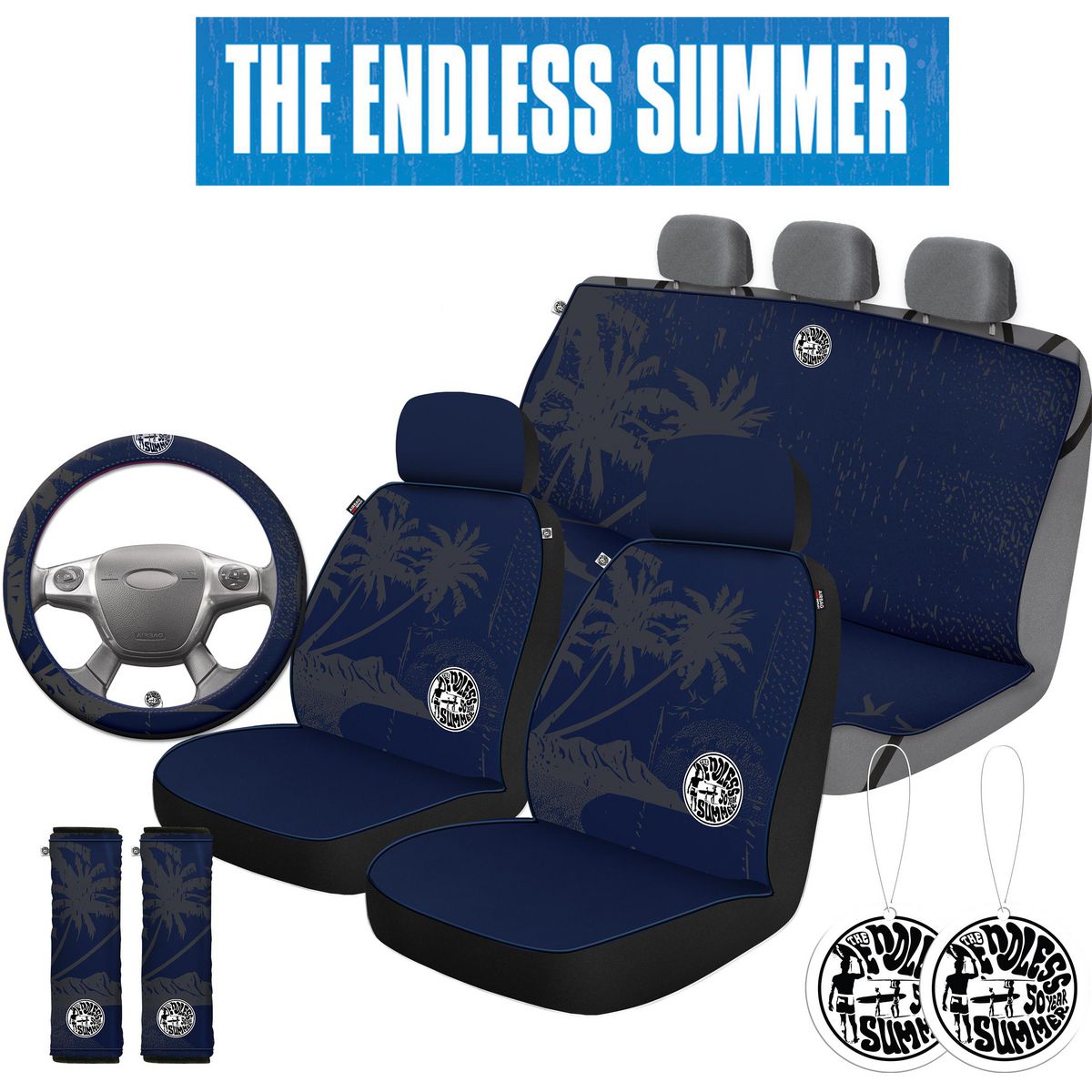 The Endless Summer 8 Piece Car Seat Cover Pack - Heatwave 8102538