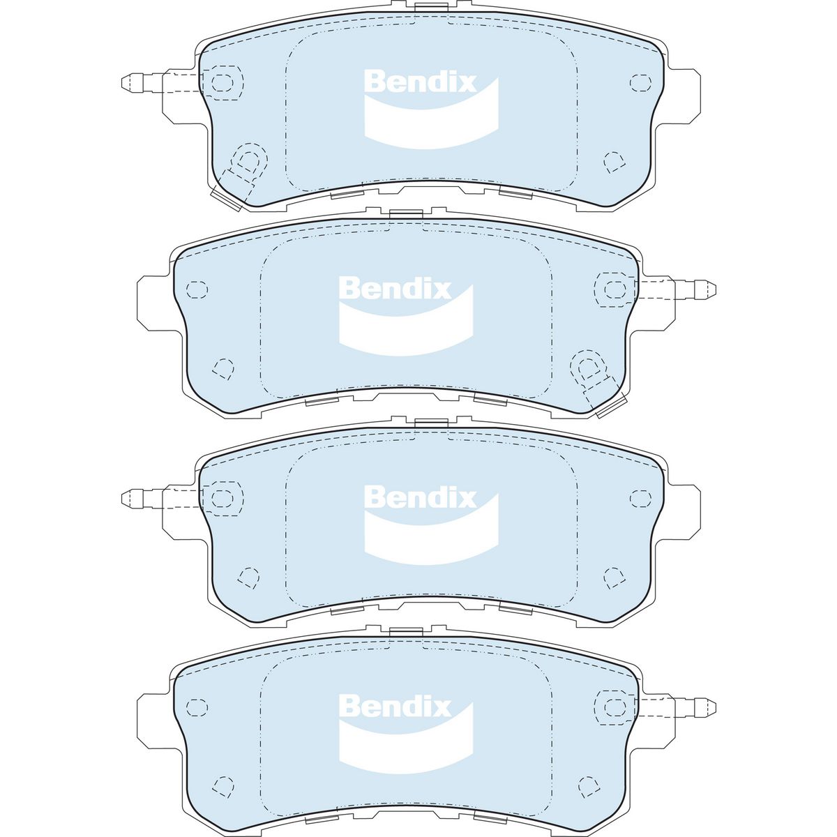 Bendix HD Disc Pad Set DB2244 HD