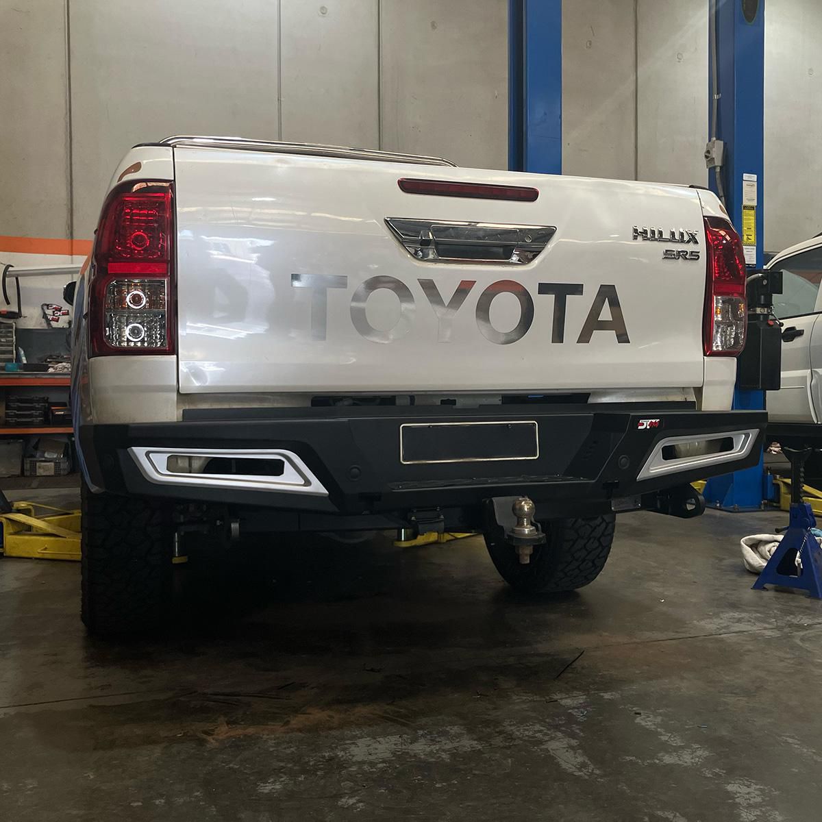 Drivetech 4X4 Steel Rear Bumper fits Toyota Hilux REVo 8Th Gen 08/20 On DT-RBS002
